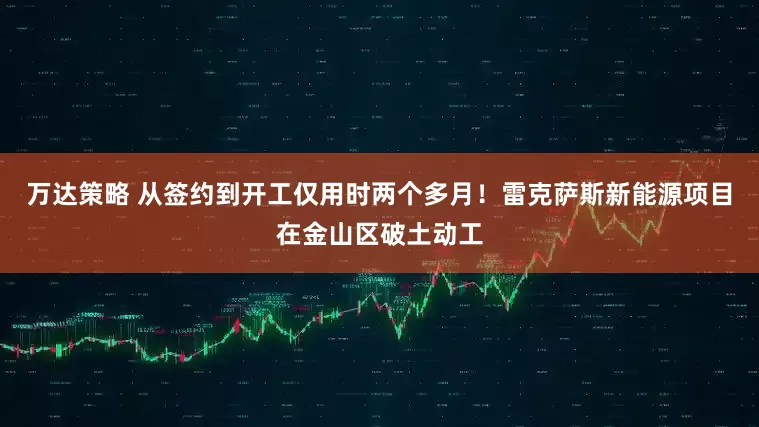 万达策略 从签约到开工仅用时两个多月！雷克萨斯新能源项目在金山区破土动工