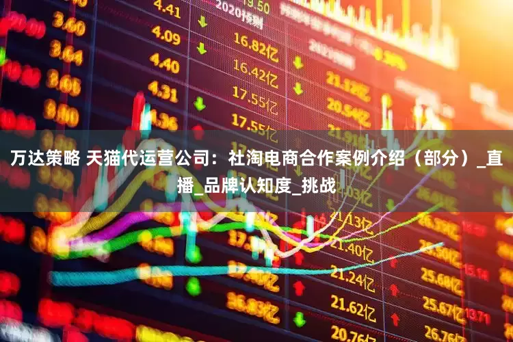 万达策略 天猫代运营公司：社淘电商合作案例介绍（部分）_直播_品牌认知度_挑战